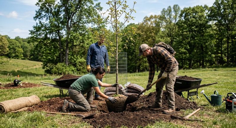 Apple Tree Planting in Honolulu, HI